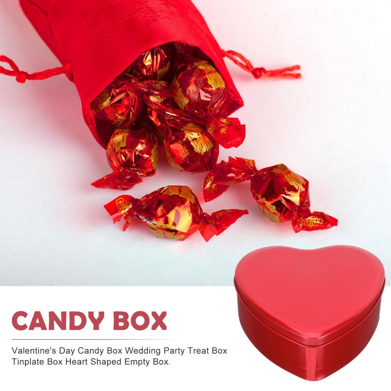 Large Red Heart Shaped Candy Boxes 10 Pack Wedding Party Sweet Containers - Image 4
