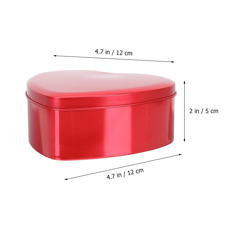 Large Red Heart Shaped Candy Boxes 10 Pack Wedding Party Sweet Containers - Image 3