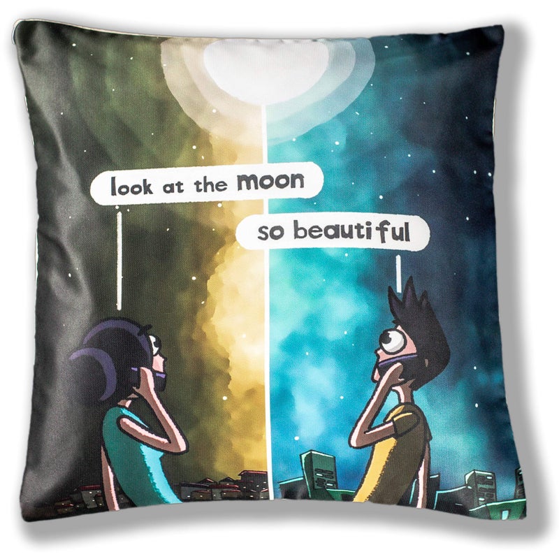 Vendola Matte Polymatty Gift for Girlfriend Boyfriend One Long Distance Hug for Your Long Distance Relationship Printed Cushion-Gift for Boy Girlfriend (with Fillers)(16X16 Inches, Late Night Talks) - Image 5