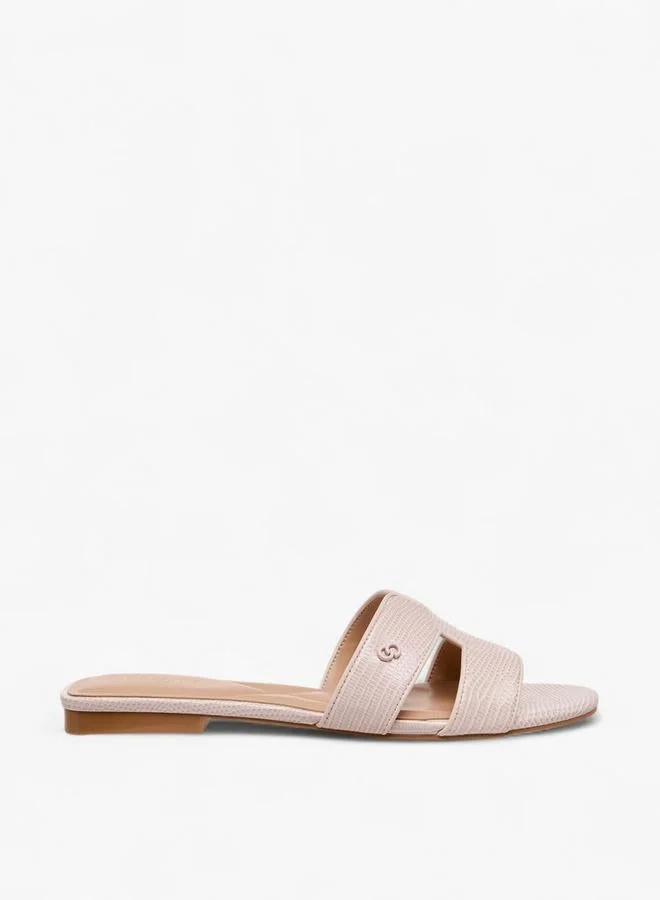 سيليست Women Animal Textured Slide Sandals