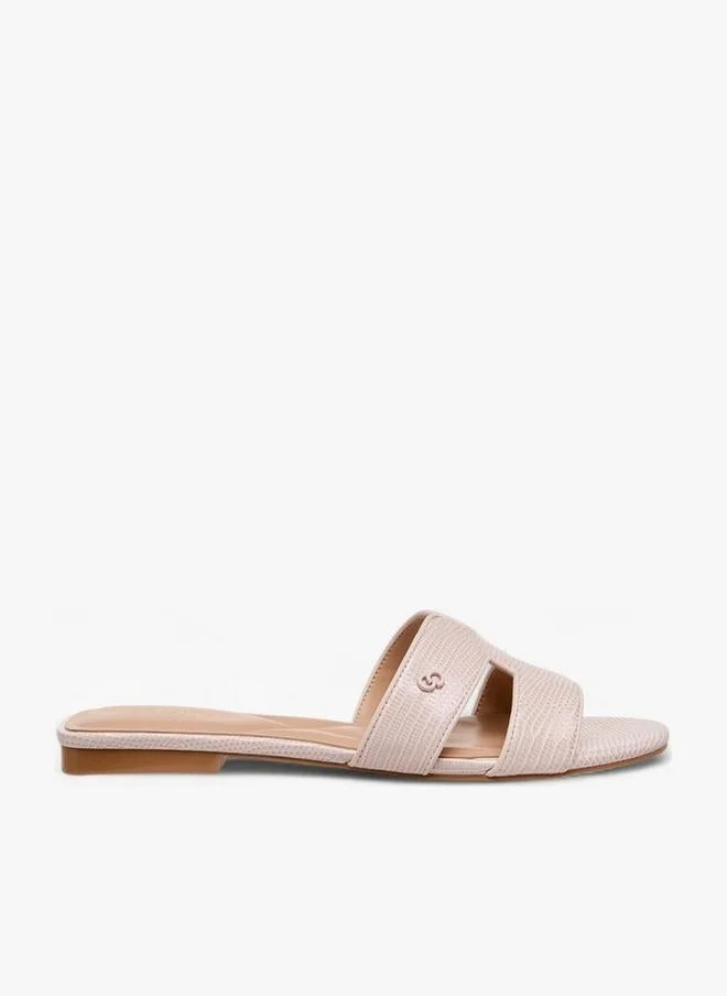 سيليست Women Animal Textured Slide Sandals