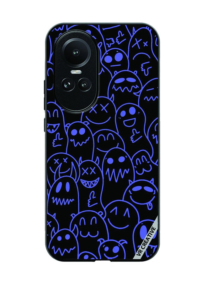 VR CREATIVE Protective Case Cover For Oppo Reno 10 Halloween Design Multicolour - Image 1