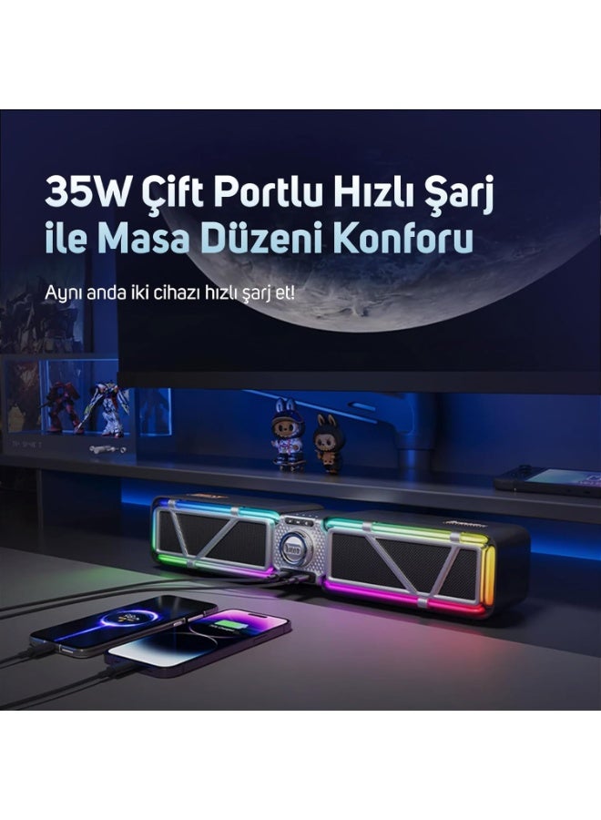 ديفوم مكبر صوت محمول D-Base (أسود) - Image 2