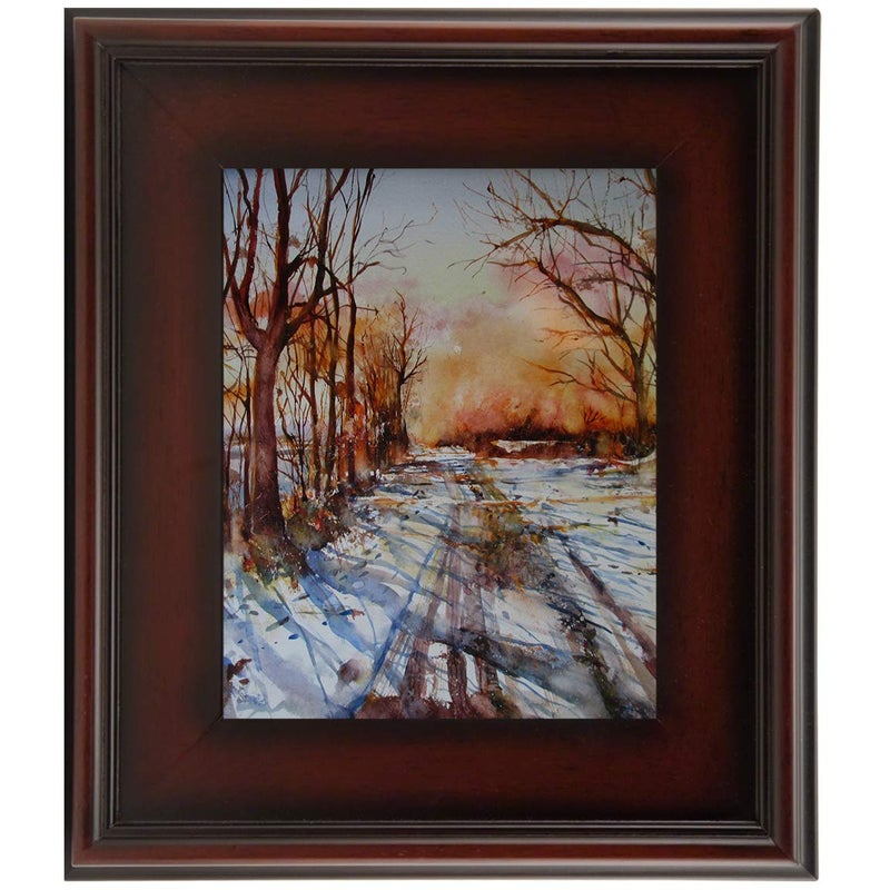 Creative Mark Plein Air Style Frame, Mahogany, 9x12-2.75" Wide Moulding with 1/2" Rabbet Depth, Open Back W/O Glazing, Museum Quality, For Art Panels, Stretched Canvas, Pictures & More - Image 2