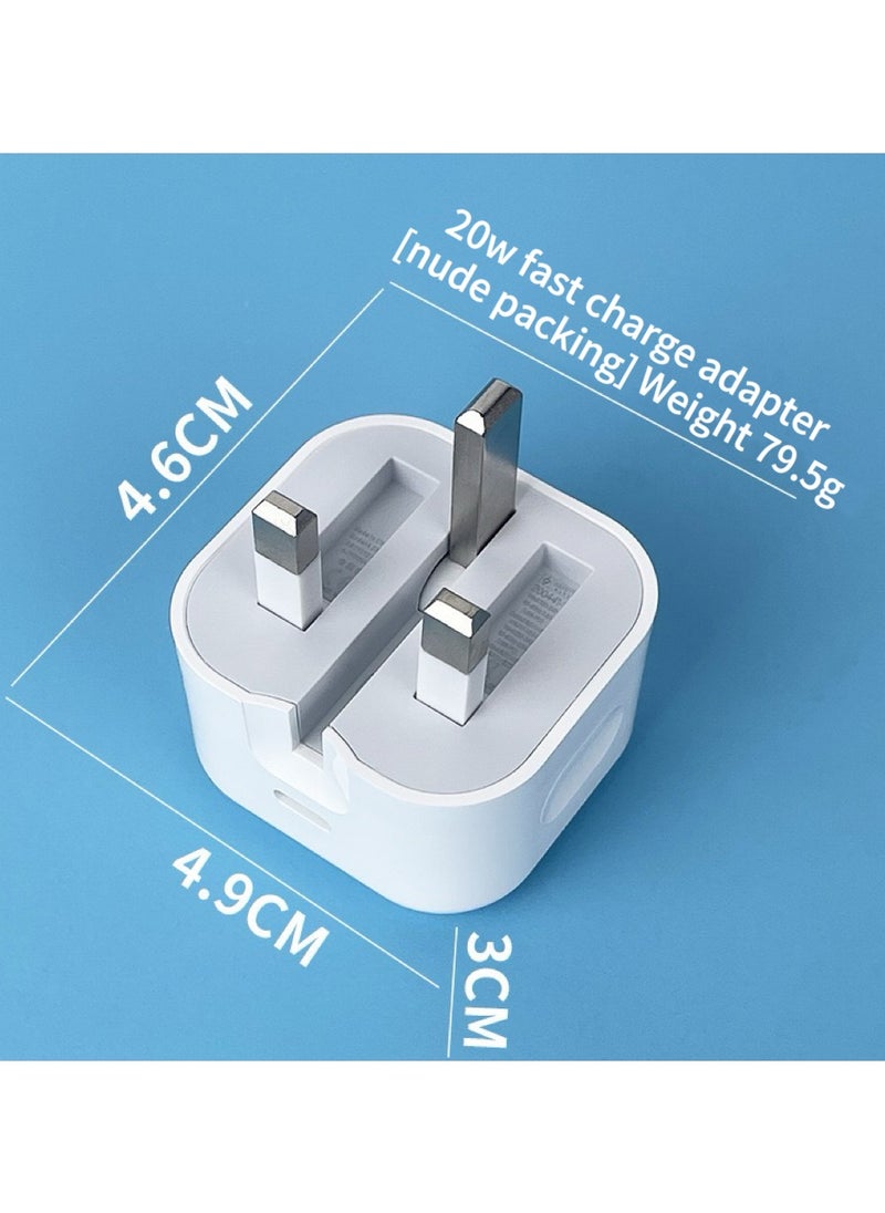 Generic - iPhone 20W Fast Charger | USB C Wall Fast Charger Compatible with iPhone 15/14/14 Pro/14 Pro Max/13/12/SE2020/11/XR/XS Max/X/iPad - Image 1