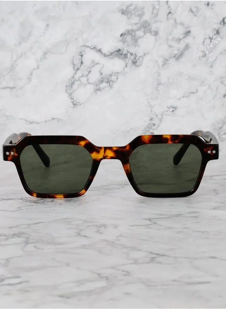 الشعراء الصريحون Explicit Poets Unisex ELLIOT Tortoise - Green Stylish Sunglasses, 12EP1