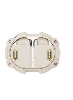 Monster XKT10 Pro Bluetooth 5.3 Earphones Wireless Headphones Game Headset Waterproof TWS Noise Reduction With Mic Sports Earbud, BEIGE