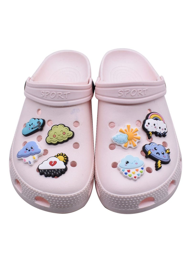 Excefore Cloud Shoe Charms Weather, 25PCS Sun Shoes Charms Rain PVC Tornado Cute Lightning Clog Pins Accessories Party Favors Birthday Gifts Holidays Decoration for Boys Women Girls  - Image 3
