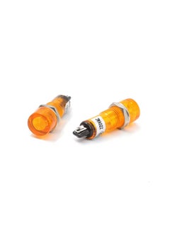 Real Tend Real Tend Ø11mm. Yellow Pilot Neon Indicator Lamp 24V, Direct Type Without Transformer with 1 Year Warranty 