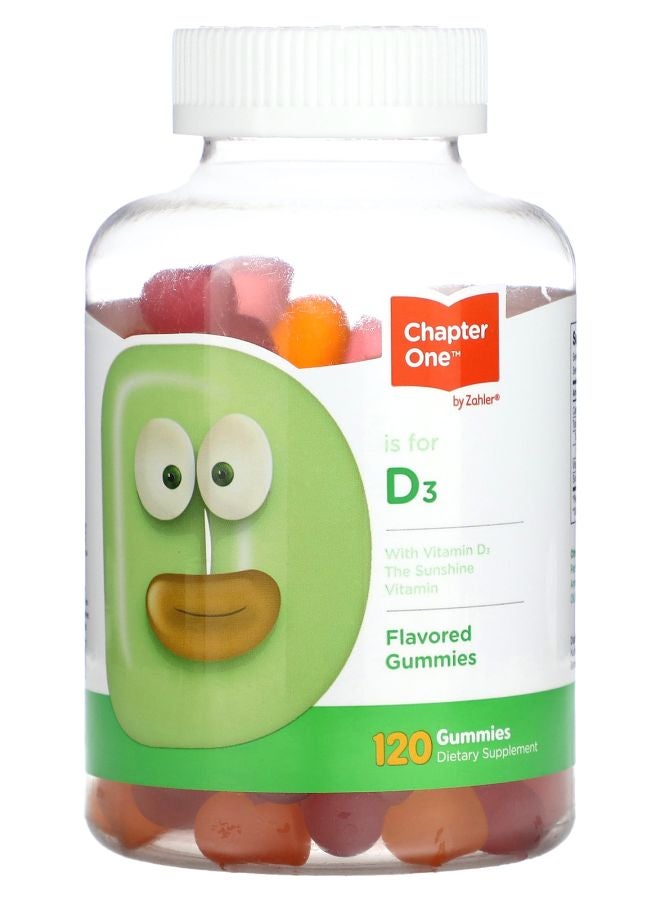 Chapter One Vitamin D3 Flavored 120 Gummies
