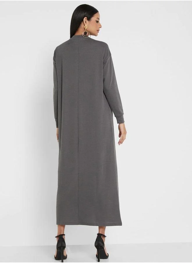 Refka by modanisa Long Sleeve Dress