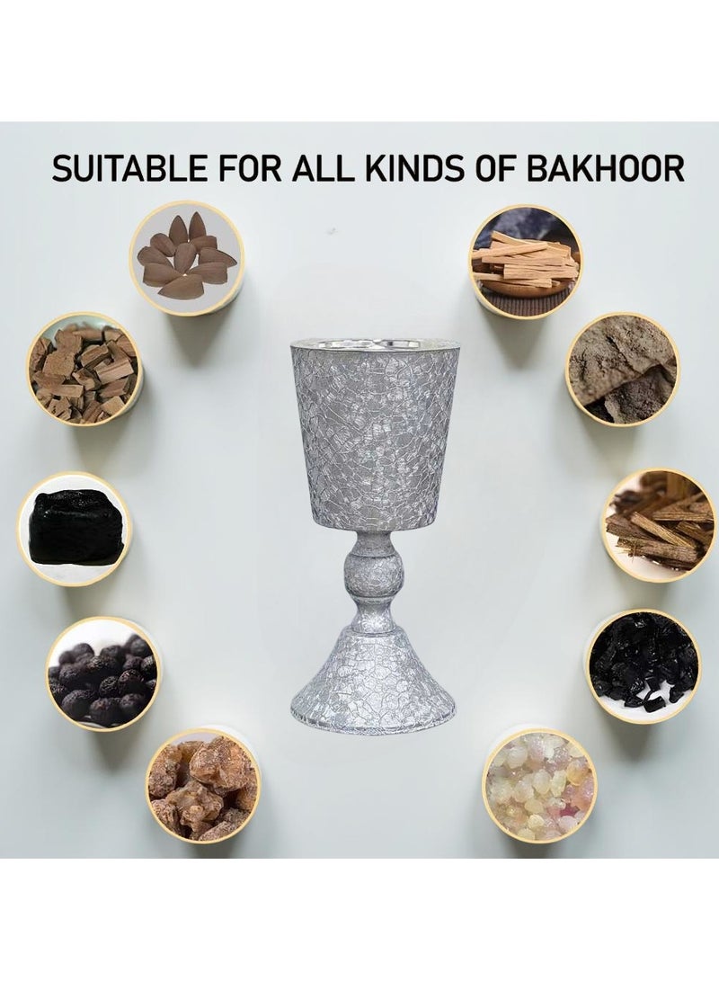Unique Design Glass Incense Holder Aromatheraphy Bakhoor Oud Burner  - Image 3