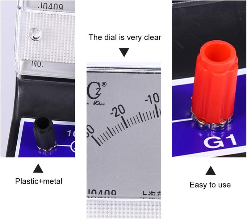 klarako Analog Ammeter Pointer Type Electrical Current Ampere Tester Amperemeter Microammeter Galvanometer for Lab - Image 5