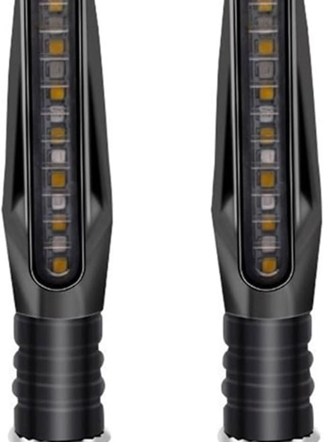 Universal Motorcycle Sequential Turn Signal Lights 8PCS Dynamic Flowing LED Blinker - Image 4