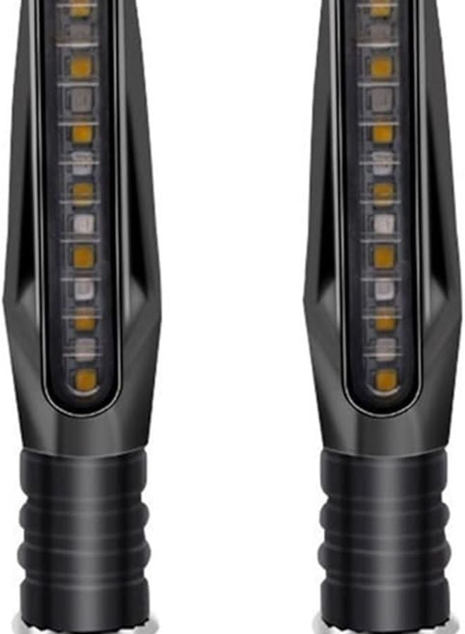 Universal Motorcycle Sequential Turn Signal Lights 8PCS Dynamic Flowing LED Blinker - Image 3