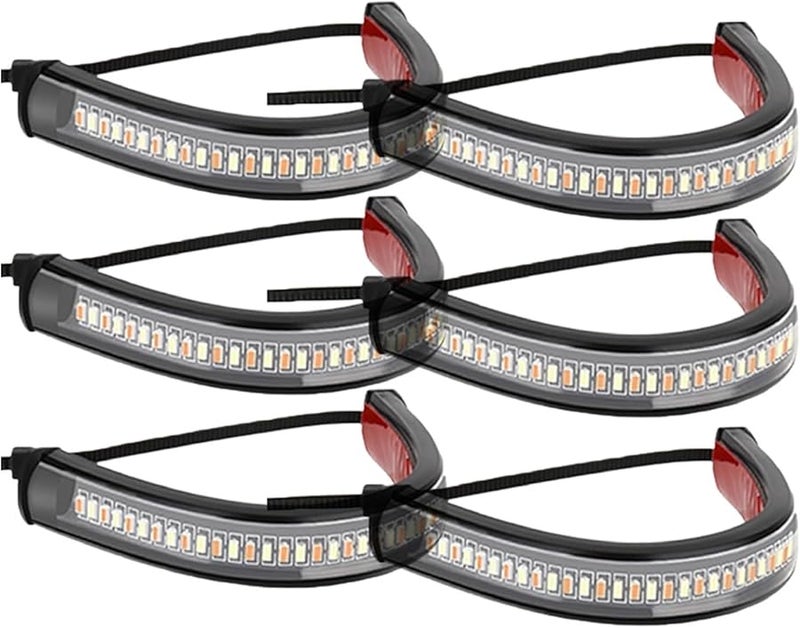 Universal Motorcycle Sequential Turn Signal Lights 8PCS Dynamic Flowing LED Blinker - Image 5