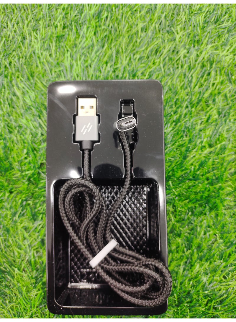 هيتز كابل مايكرو USB من هيتز ZC34 نايلون | شحن سريع ومزامنة بيانات 3 أمبير، سلك شاحن مضفر متين للهواتف الذكية والأجهزة اللوحية التي تعمل بنظام أندرويد وغيرها - Image 2
