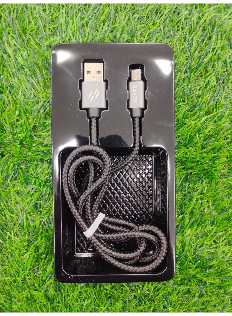 هيتز كابل مايكرو USB من هيتز ZC34 نايلون | شحن سريع ومزامنة بيانات 3 أمبير، سلك شاحن مضفر متين للهواتف الذكية والأجهزة اللوحية التي تعمل بنظام أندرويد وغيرها - Image 4