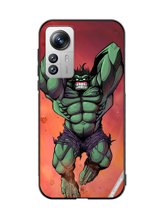 VR CREATIVE Protective Case Cover For Xiaomi 12X Hulk Angry Design Multicolour - Image 1