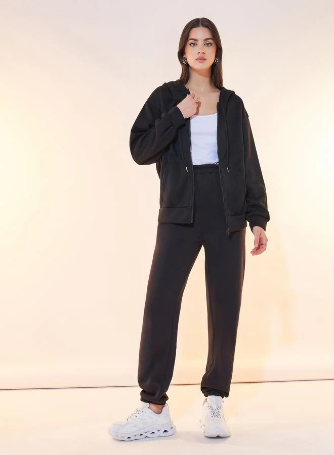 Take Two Oversized Hooded Jacket with Drawstring