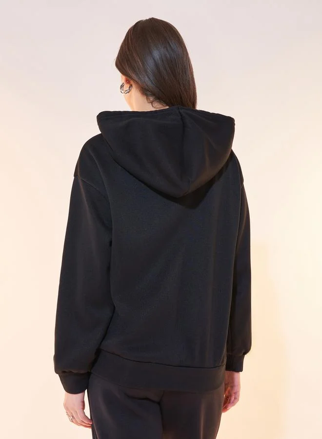 Take Two Oversized Hooded Jacket with Drawstring