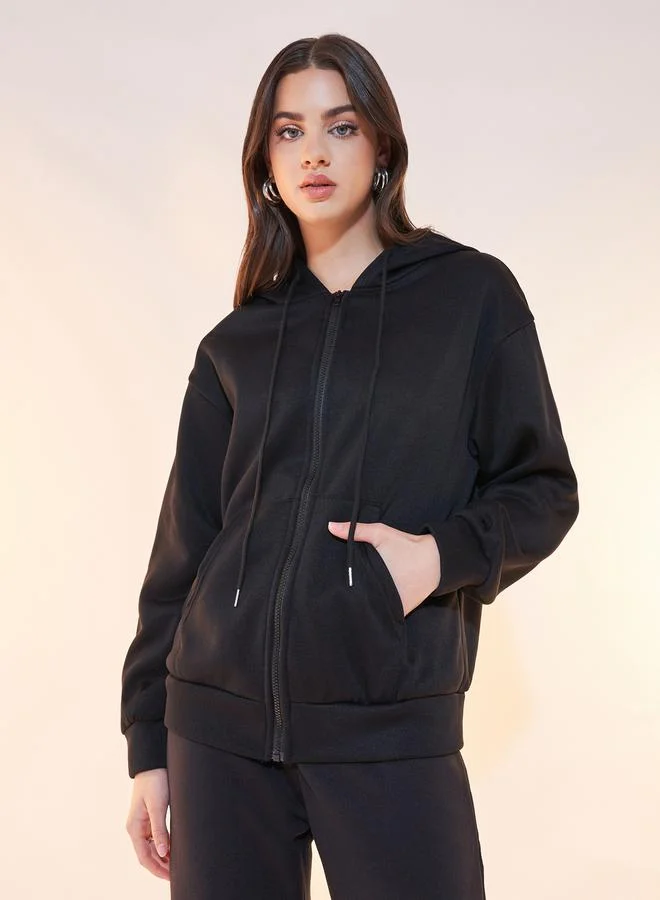Take Two Oversized Hooded Jacket with Drawstring
