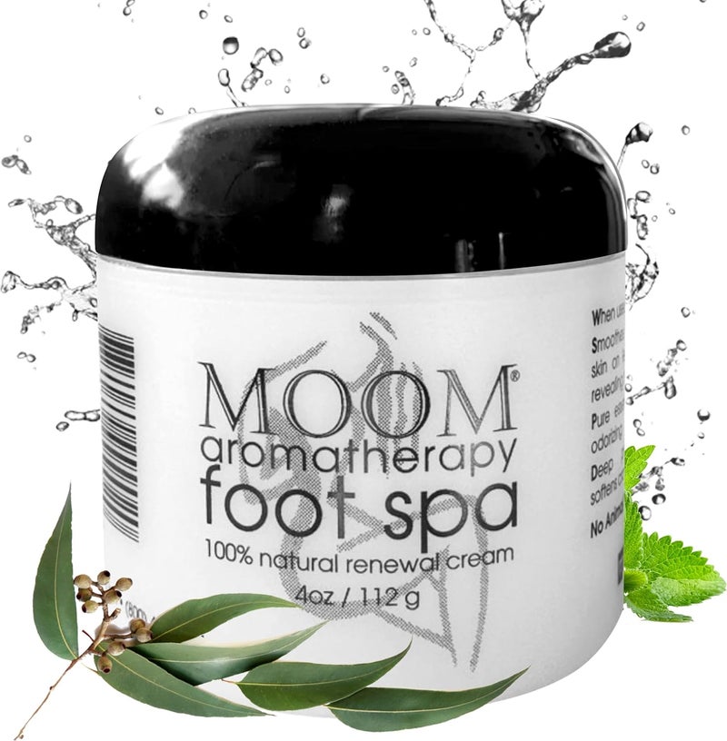 كريم سبا القدم من مووم - تجديد القدم 100% طبيعي، كريم للقدم مدعوم بالزيوت الأساسية لقدمين ناعمتين وسلسين، مرطب للعلاج العطري للكعوب الجافة والمتشققة، والقدمين، والركبتين، والمرفقين، واليدين