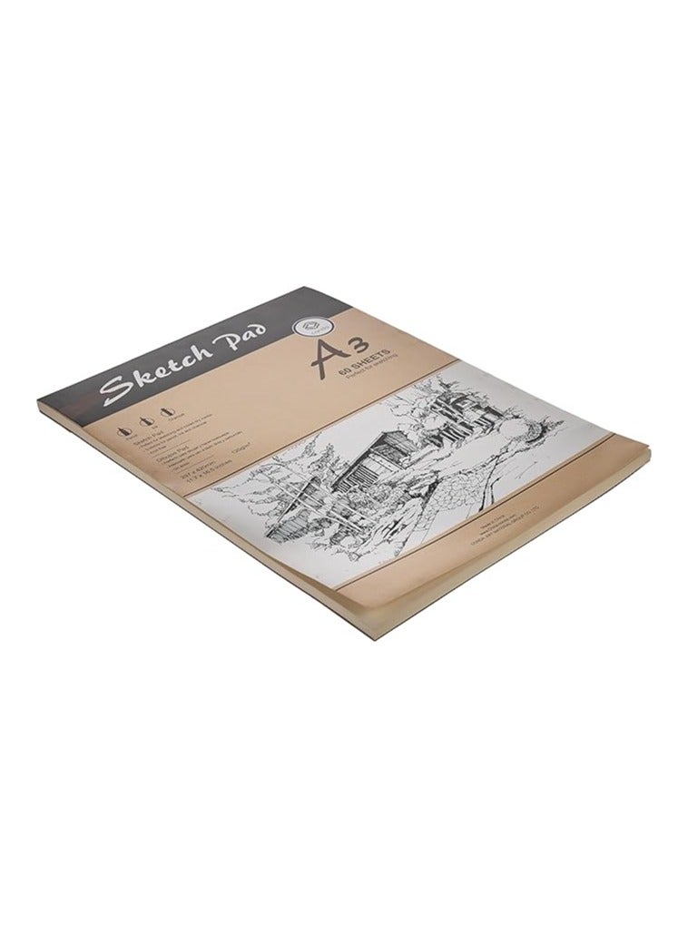 Conda A3 Size 60 Sheets Sketch Pad 120gsm - Image 3