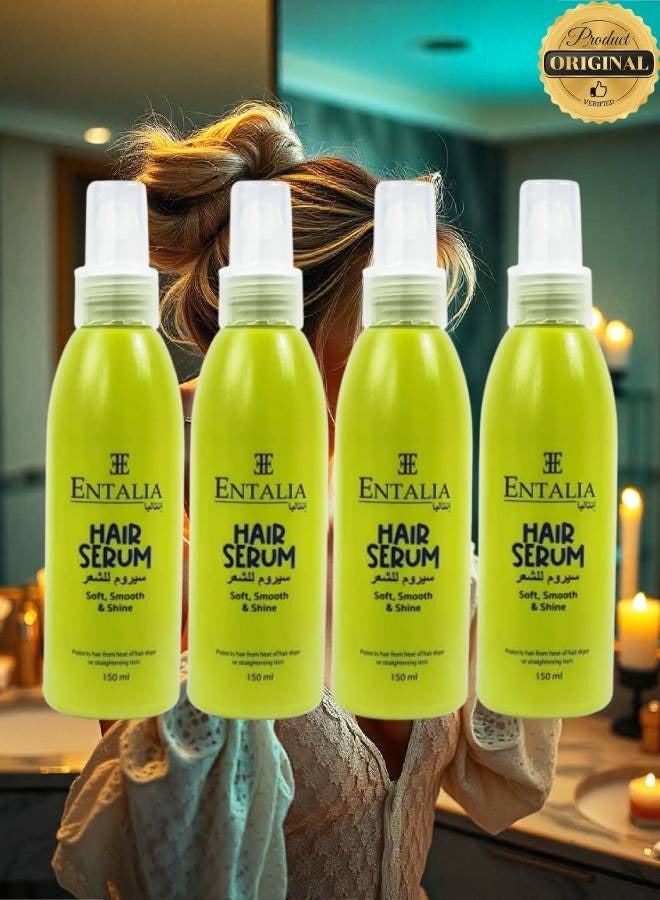 Entalla 4 Pieces Hair Serum Soft And Smooth And Shine Protects Hair From Heat Of Hair Dryer - Image 1