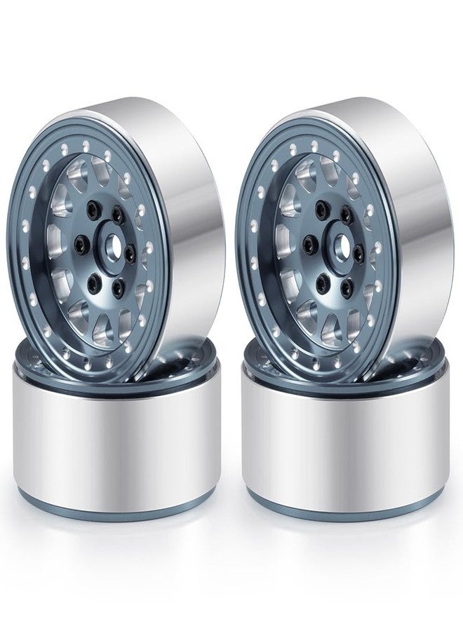 RCLIONS حواف عجلات RC من الألومنيوم مقاس 1.3 بوصة بتقنية Beadlock لسيارات الزحف RC بمقياس 1/24 و 1/18 من طراز TRX4M AXIAL SCX24 (مصنوعة من التيتانيوم) - Image 1
