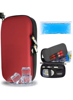 ARINA ARINA Small Insulin Cooler Bag with One Gel Pack, Fits Two Additional ARINA Premium Cooling Gels, Food Grade Aluminum Interior, Mold Resistant, Waterproof, Shock-Proof, Lightweight  - Image 1