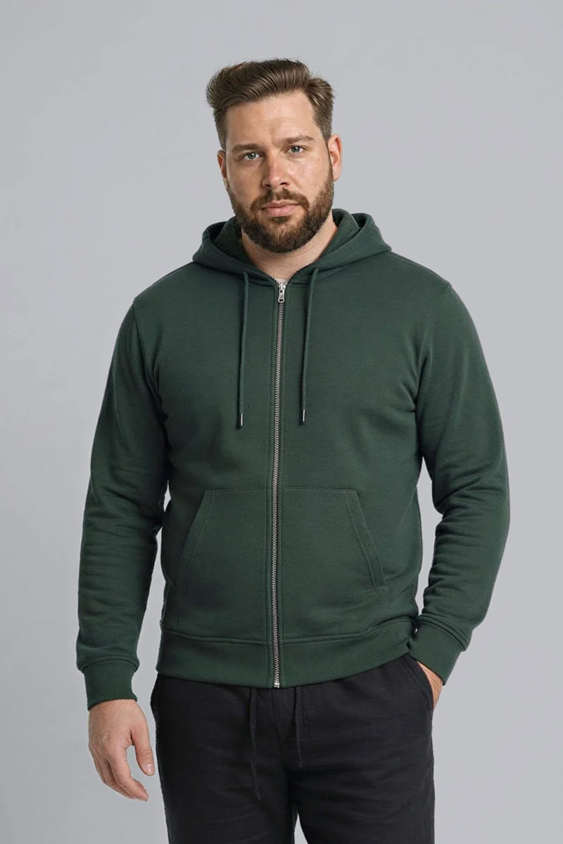 ديفاكتو Plus Size Zip-Up Hoodie