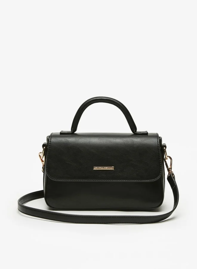 Flora Bella By Shoexpress Women's Solid Satchel Bag