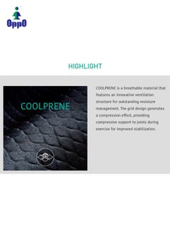 OPPO Knee Support CoolPrene 1221 – Adjustable Open Patella Brace for Pain Relief, Stability & Injury Recovery  - Image 4