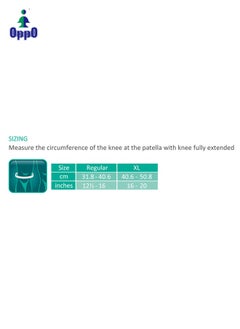 OPPO Knee Support CoolPrene 1221 – Adjustable Open Patella Brace for Pain Relief, Stability & Injury Recovery  - Image 2