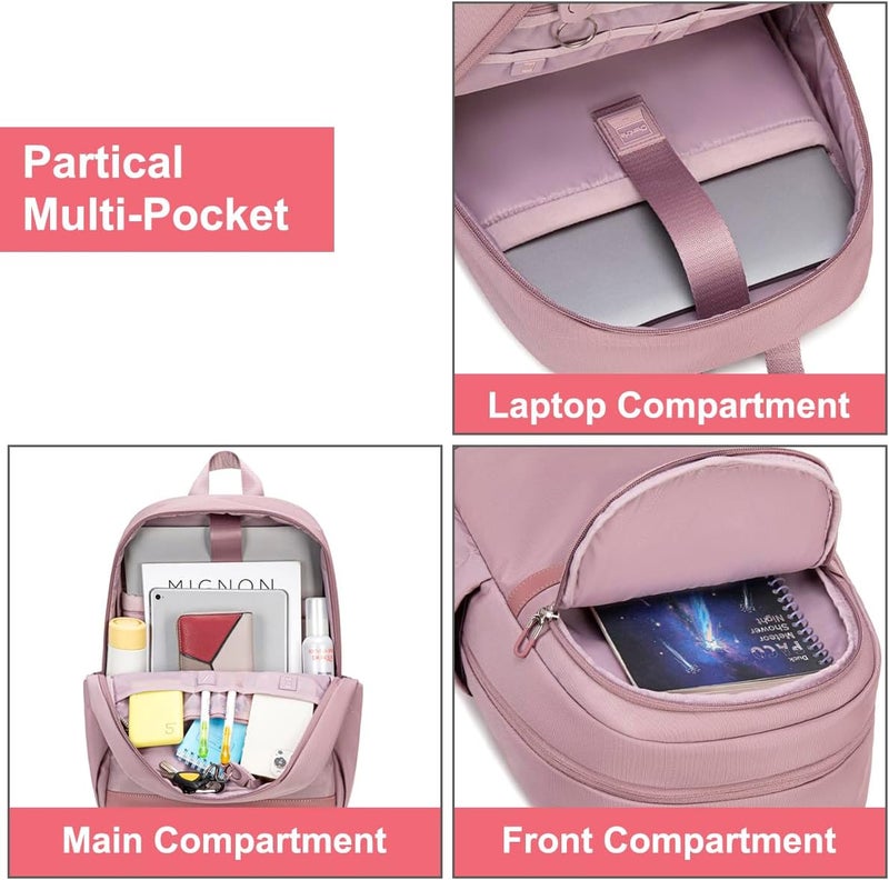 Chantria Laptop Backpack for Women, Light Weight Premium Shoulder Backpack 15.6 inch Water Resistant Laptop Daypack for Women - Image 2