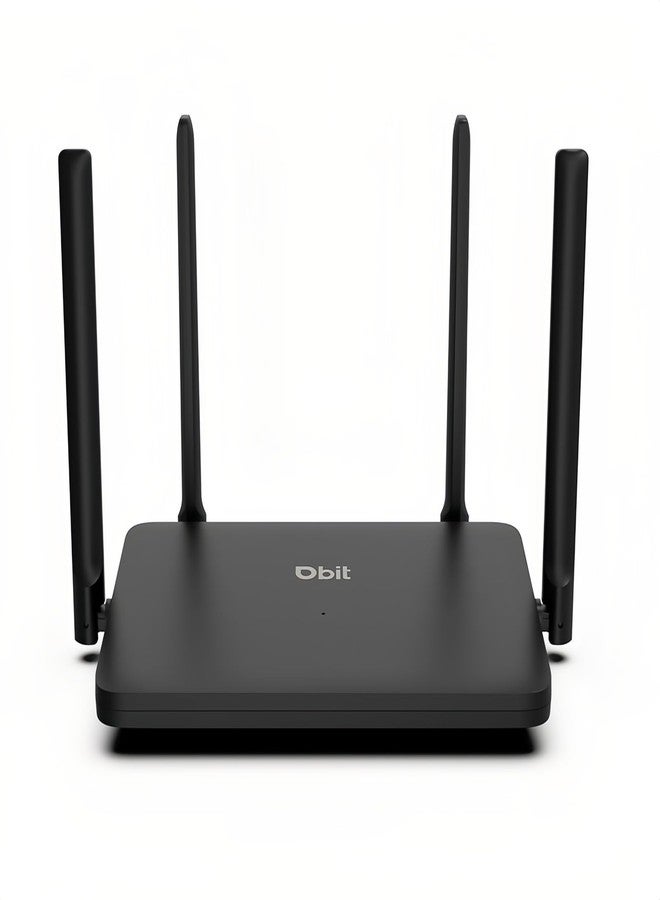 DBIT AX1800 WiFi 6 Router Dual Band Wireless Internet Router, Wireless Speed (Up to 1.8 Gbps) with 4 x Gigabit Ethernet Ports, MU-MIMO, OFDMA, WPA3, IPV6, EasyMesh, Guest WiFi, Parental Controls - Image 1