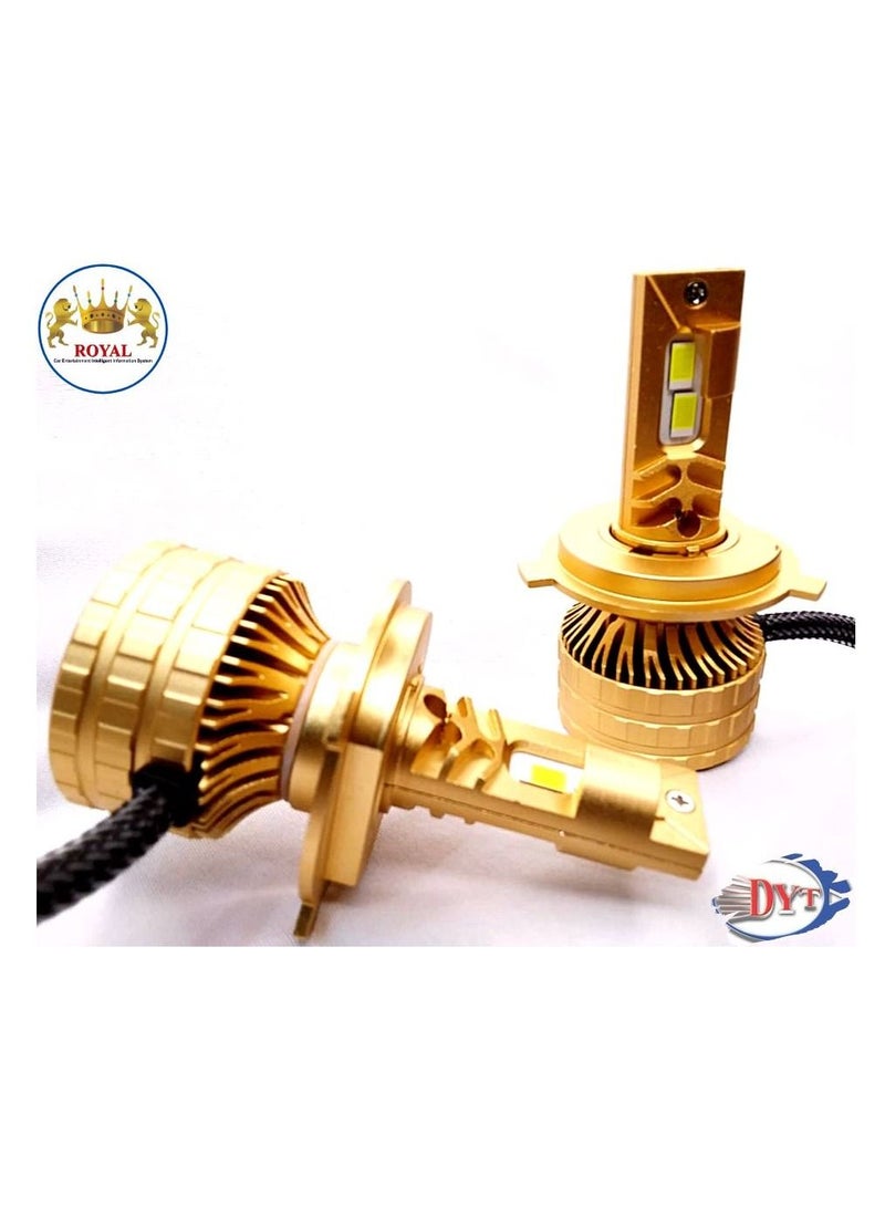 رويال Led Headlight Royal 3000W/80000ML-DYT (H4) - Image 2
