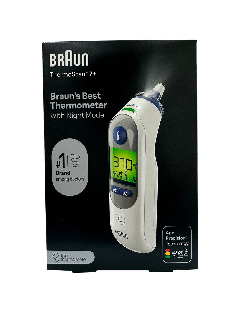 BRAUN Thermoscan -7 + Age Preci Night Mode Colour 