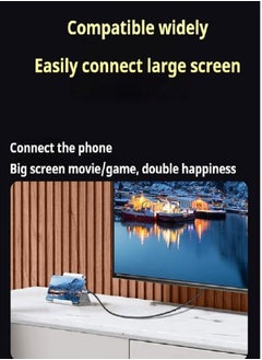 M-PARD USB C (Type-C) to HDMI cable 2M, USB 3.1 Type C Thunderbolt 3 to HDMI 4K at 60Hz UHD adapter compatible with iPhone 16/15 series iPad Pro/Air/Mini、 Samsung S24 S23 Ultra/Galaxy Z MacBook Pro、 Dell XPS, Huawei  - Image 2