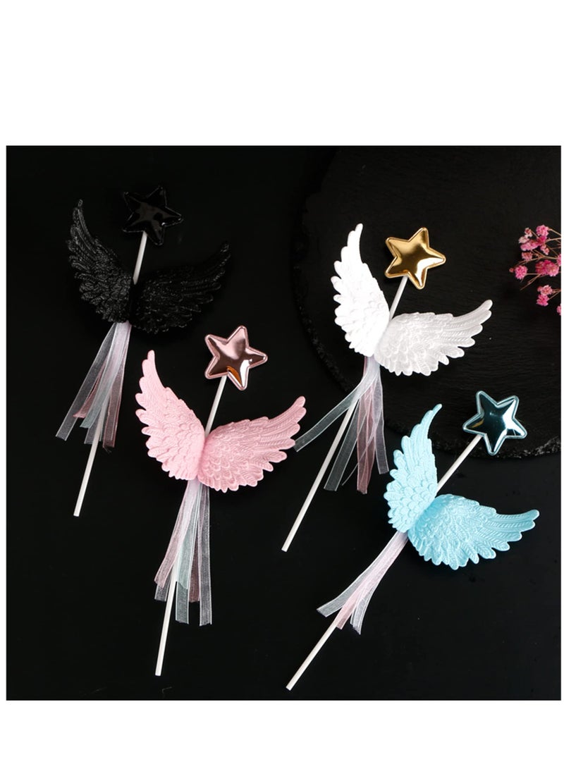 Glitter Wings Plastic Wings for Crafts Mini Wings for Ornaments Patches Tree Decor Hanging Vintage Chic Pendant for Party Decor DIY Craft