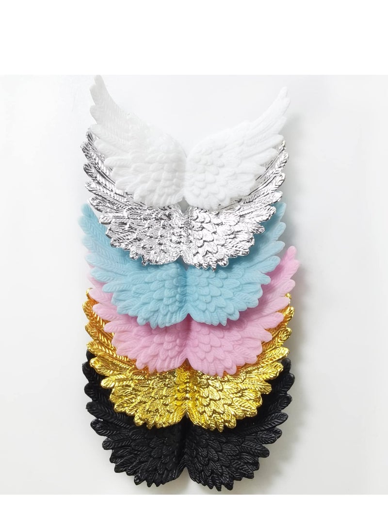 Glitter Wings Plastic Wings for Crafts Mini Wings for Ornaments Patches Tree Decor Hanging Vintage Chic Pendant for Party Decor DIY Craft