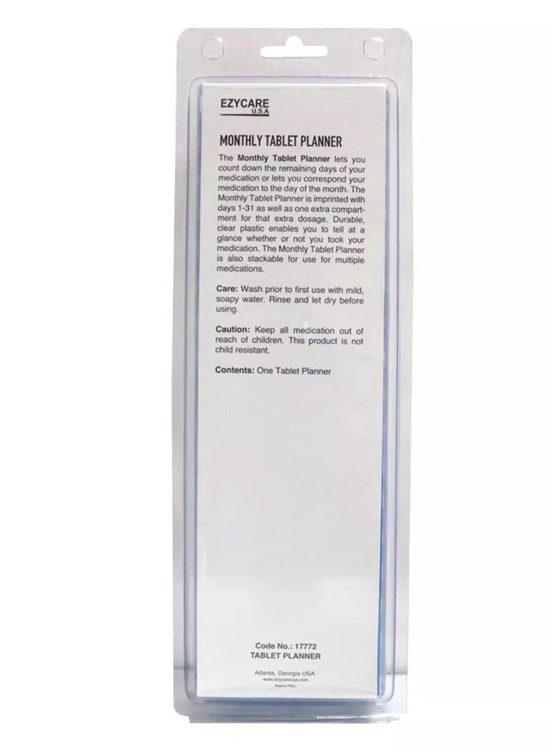 EzyCare Monthly Pill Planner 1 Pc - Image 2