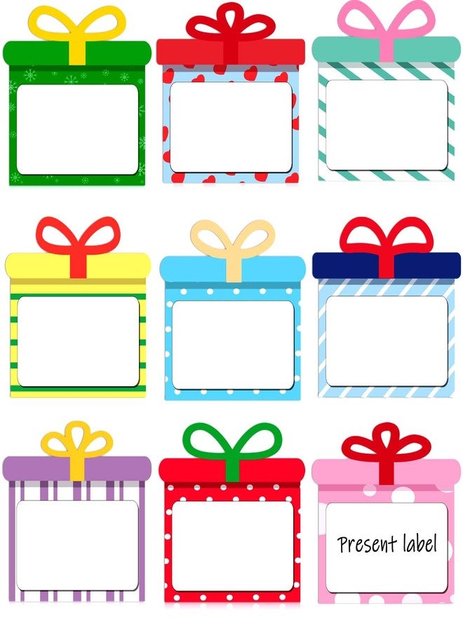 Zacool Large Christmas Gift Stickers for Present Size(3.7"×3") 9 Designs of Large Christmas Presents Sticker for Gift Labels Name Tags to Stickers on Gifts, Birthday and Holiday Gifts Sticker 90 Pcs - Image 1