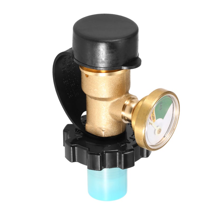 POL Adapter Brass Construction: Glow-In-Dark Fuel Indicator - Easy Tightening Handle Grip POL Adapter for Camping Stove Gas Grill Tabletop Grill Propane Appliance - Image 5