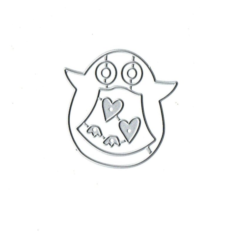 Anxendong Penguin Animal Metal Die Cuts Cutting Dies, Hearts Penguin Cutting Dies Paper Cards Cutting Dies Cut Stencils for DIY Embossing Card Making Book Tags Decorative Paper Dies Scrapbooking - Image 3