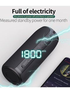 Zealot S51 Black Portable BT Speaker Outdoor 10W TWS Connection High Quality Sound IPX5 Waterproof 8 hours use time Speaker  - Image 4