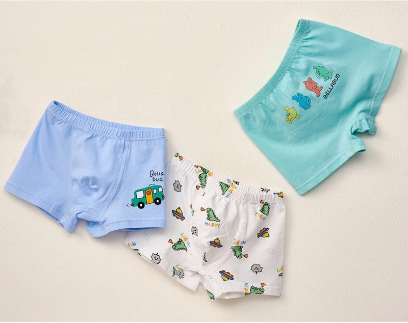 Closecret Little Boys Soft Cotton Boxer Briefs Baby Toddler Kids Underwear Cartoon Prints Boyshort Panties (Multicolor) 6-7 yr,4 - Image 5