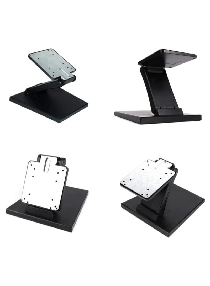 Foldable Monitor Desktop Stand, Metal Fixed Bracket for LCD TV Screen, Adjustable Phone Holder, Adjustable LCD Monitor Stand with VESA Holes 75x75mm  100x100mm, for 10-27 Inch Touch Screens - Image 2