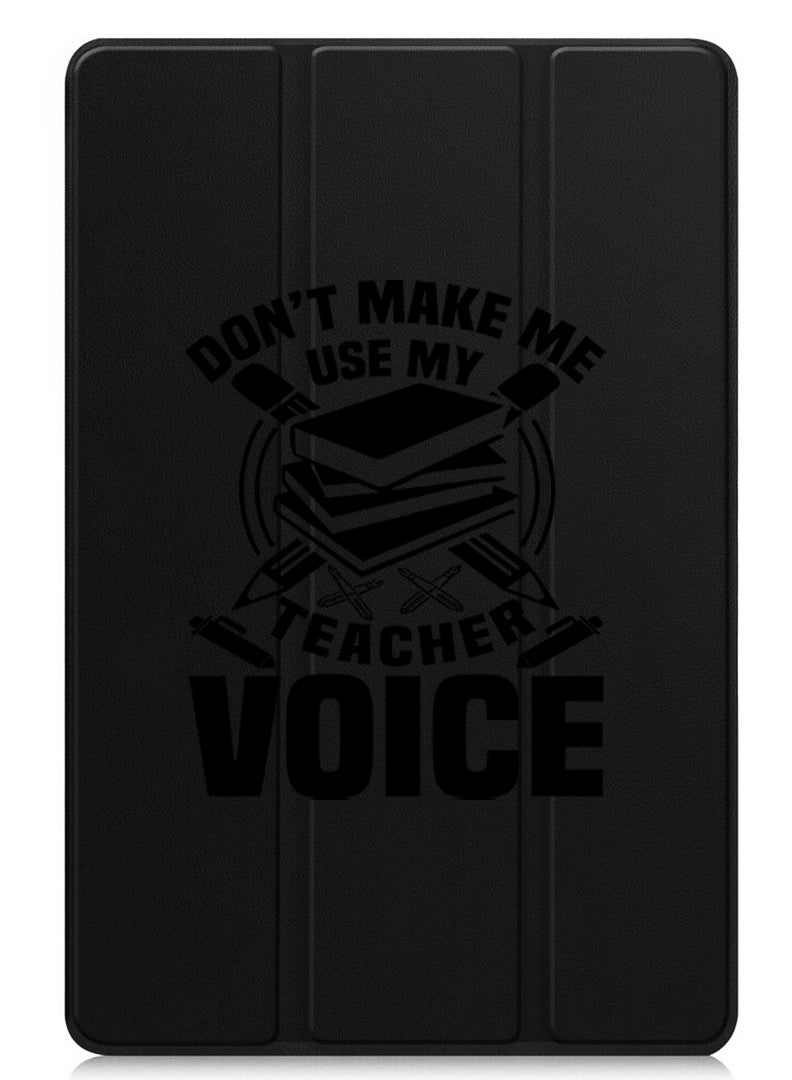 Theodor Protective Flip Case For Apple iPad Pro 11 (2024) With Trifold Stand Auto Wake Sleep Shockproof Cover Teacher Voice - Image 1